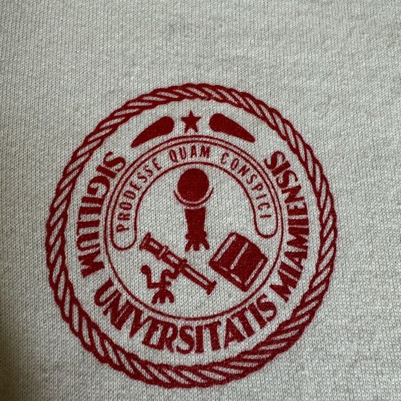Vintage Miami sigillum universitatis miamiensis Sweatshirt Size M Made in Usa - Picture 9 of 16
